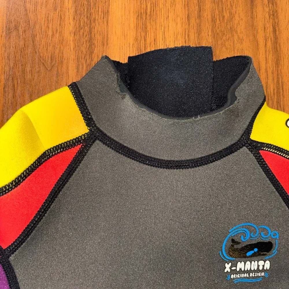 X-Manta Dive & Sail Wetsuit Kid Size Medium Short Sleeve Shorty Surf Swim